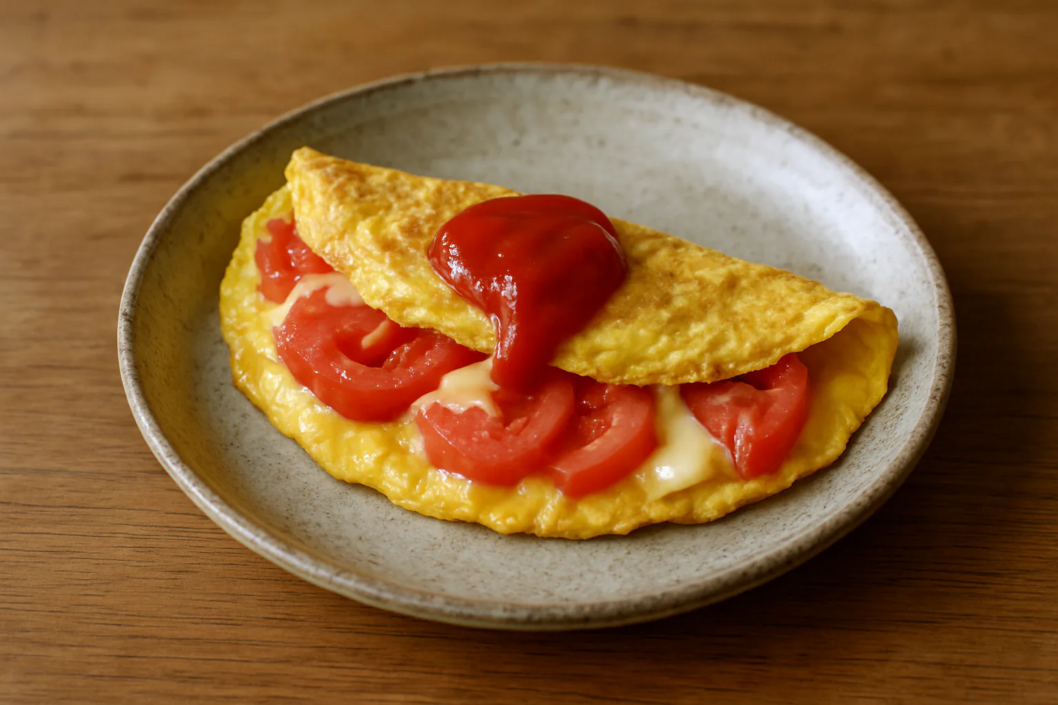 トマトチーズオムレツの料理イメージ