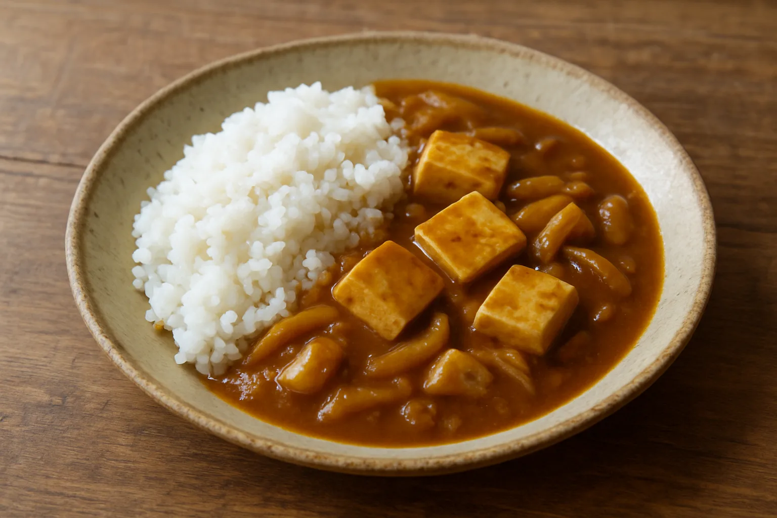 豆腐カレーごはんの料理イメージ