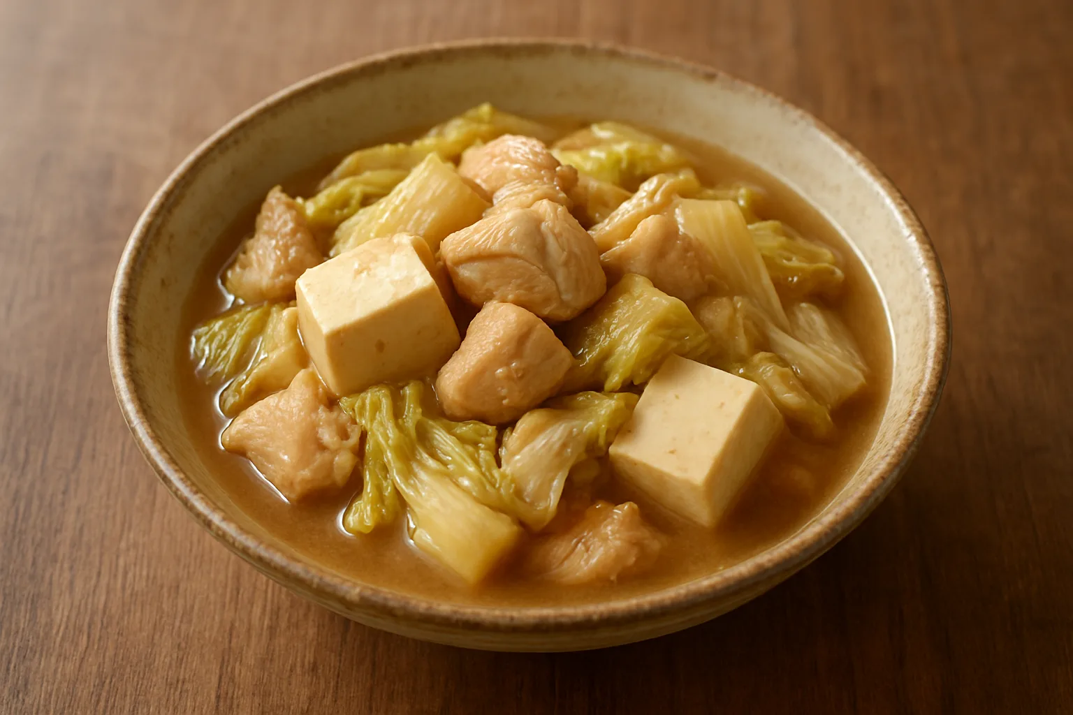 鶏むね豆腐みそ煮の料理イメージ