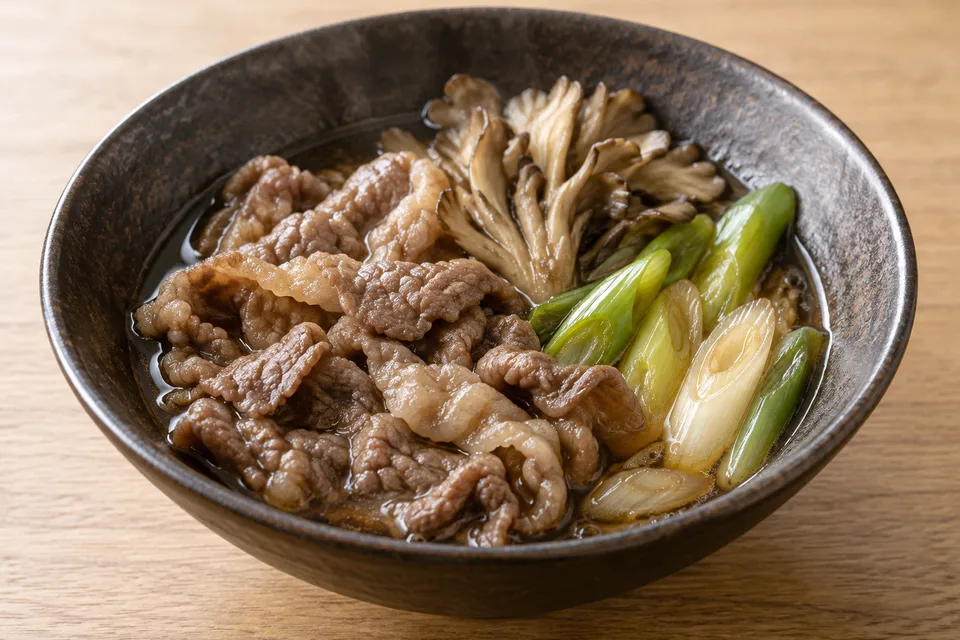 牛肉と舞茸のすき煮の料理イメージ